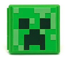 ?Nom du magasin:?Boîtes de rangement avec 12 poches pour jeux Nintendo Switch - Vert ,Minecraft