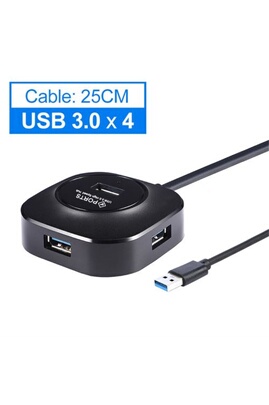 Hub USB GENERIQUE 2019 Hub Usb Splitter Multiple 2.0 / 3.0 Expander Multi-Hab  Hub 4 Ports pour Pc Portable aloha3867