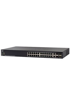 Switch réseau GENERIQUE CISCO Switch Ethernet Gigabit Cisco 24 Ports Rj45 100mbps Manageable Niv3 + 2 X 10 Giga + 2 Sfp+ 10 Giga