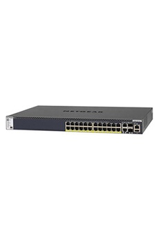 Switch réseau GENERIQUE NETGEAR Switch Ethernet Netgear 24 Ports Rj45 Gigabit Poe+ Manageables Niv3 + 2 X 10 Giga + 2 Sfp+ Gsm4328