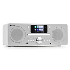 Harvard chaîne compacte radio Internet/DAB+ et FM lecteur CD Bluetooth blanche