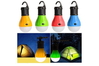 Suspension (ANCIENNE FAMILLE 2022-05-24 11:23:09.23) AUCUNE Lampe de lanterne pêche d'ampoule tente camping à led suspension portative extérieure 4pc - multicolore