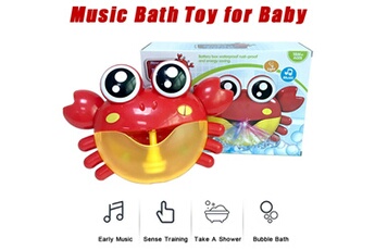 Jouets éducatifs Generic Machine à bulles big crab automatique bubble maker blower music bath toy pour bébé @suoupasora5004