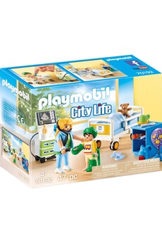 Playmobil PLAYMOBIL Playmobil 70192 - city life - chambre d'hôpital pour enfant