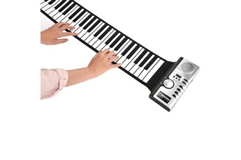 Autre jeux éducatifs et électroniques AUCUNE Flexible roll up electronic soft keyboard piano portable 61 touches cadeau pour les enfants