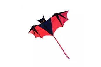 Jouets éducatifs GENERIQUE New 1.8m 70in vampire bat kite red easy to fly great gift outddoor fun sports multicolore