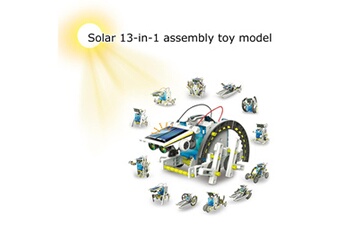 Autre jeux éducatifs et électroniques AUCUNE Modèle de jouet assemblé de robot solaire 13-en-1 de puzzle solaire écologique