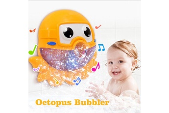 AUCUNE Jeux ludo éducatifs Bubble machine tub big cute octopus automatic bubble maker blower 12 music song