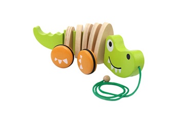 Autre jeux éducatifs et électroniques AUCUNE Jouets à tirer en bois pour jouet à pousser en alligator de 1 an pour jouets pour tout-petits
