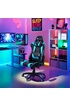 Tectake Chaise gamer TWINK - noir/azur photo 2