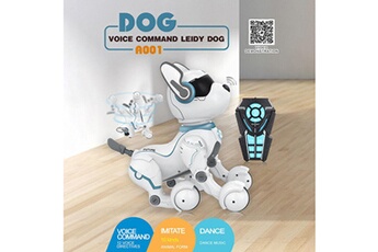 Autres jeux créatifs AUCUNE Contrôle vocal discours leidy chien animal robot jouets robotique chien puggy jouets blanc
