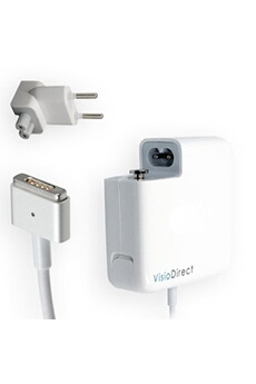 Chargeur et câble d'alimentation PC VISIODIRECT Alimentation compatible avec APPLE MacBook Pro Core i5 2.6 13 i7 3.0 13 model 2013 magsafe 2 85W 20V 4.25A Adaptateur chargeur