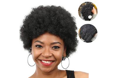 Perruques Generic Femmes Cour Avant Noir Coiffure Boucles De