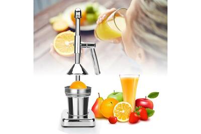 Accessoires De Menage Aucune Presse Agrumes Manuel En Acier Inoxydable Presse Jus Manuel Orange Citron Et Chrome Argent Darty
