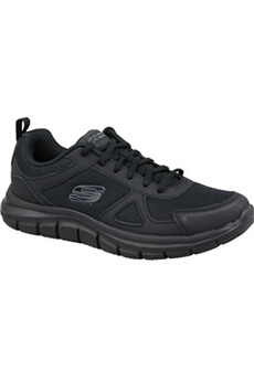 chaussures de running skechers baskets basses trackscloric noir pour hommes 45