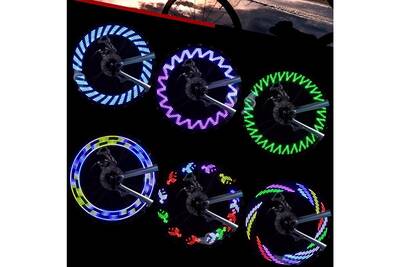 Accessoires Velo Generic Led Moto Velo Velo De Pneu De Bicyclette Roue Valve Clignotant Spoke Lumiere Bicycle Light 860 Darty