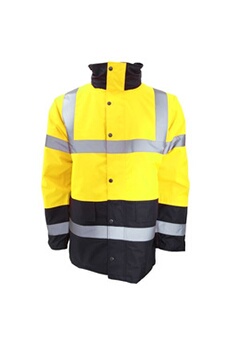 veste sportswear portwest - veste imperméable haute visibilité - homme (xl) (jaune/bleu marine) - utpc2524