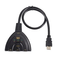 3 Port HDMI Switch 4K 2160P HDMI Adaptateur 3 Entrées 1 Sortie Dolby Digital Intelligent HDMI Commutateur pour TV Blu-Ray cable box PS3 PS4 Xbox