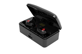 Generic Ecouteurs Mini véritable écouteur sans fil tws bt 5.0 ipx5 stéréo hifi casque intra-auriculaire -noir