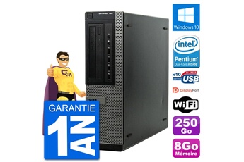 PC De Bureau Dell PC Dell Optiplex 790 Dt Intel G630 Ram 8Go Disque Dur 250Go Windows 10 WiFi