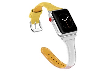 Generic Accessoires Montres / Bracelets connectés Bracelet en cuir remplacement du bracelet montre pour apple dragonne série 4 40mm watch strap 16