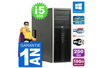 PC De Bureau HP PC Tour HP 8100 Intel Core i5-650 Ram 16Go Disque Dur 250Go Windows 10 WiFi
