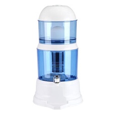 Generique Filtre À Eau Potable, 16L Distributeur À Eau Filtré Avec Cartouche Amovible Purificateur D'eau À Gravité