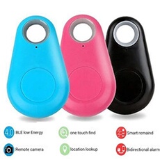 Lot de 3 Tracker sans fil Bluetooth enfant sac portefeuille clé GPS localisateur anti perte (couleurs aléatoires)
