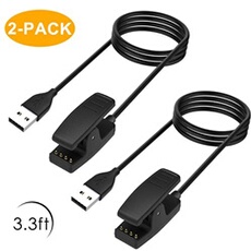 Lot de 2 cables chargeur USB pince pour Garmin Forerunner 235 630 230 735XT 35/30 montre