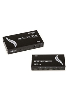 Switch réseau Kalea-Informatique Boitier de répartition vidéo HDMI type switch 5 vers 1 pour aiguiller 5 entrées vers 1 sortie. Avec télécommande