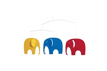 Mobiles Flensted Mobiles Elephant party multicolore