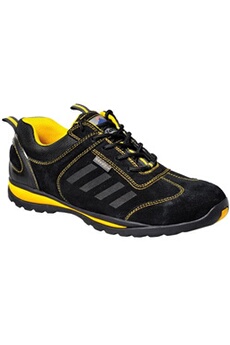chaussures sportswear portwest lusun - baskets de sécurité - homme (eur 48) (noir) - utrw1042