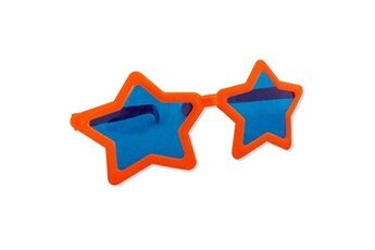 Accessoire de déguisement Totalcadeau Lunettes géantes forme étoiles orange