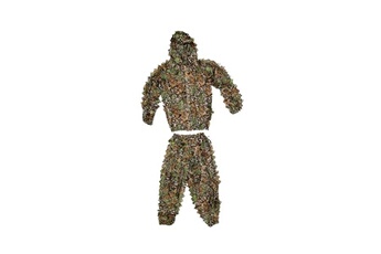 Accessoire de déguisement Totalcadeau Tenue de camouflage imitation feuilles mortes 1 veste et 1 pantalon