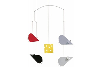 Mobiles Flensted Mobiles Cheesemice rouge/gris