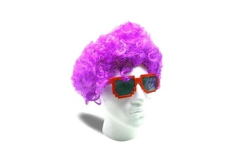 Accessoire de déguisement Totalcadeau Perruque afro de couleur violette