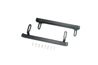 Circuit voitures AUCUNE Gpm racing metal pedal foot side steps for traxxas trx-4 g500 crawler car noir