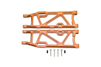 Circuit voitures AUCUNE Bras bas arrière en aluminium gpm racing pour voiture télécommandée arrma 1/8 kraton 6s orange
