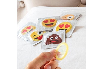 Accessoire de déguisement Totalcadeau Pack de 6 préservatifs émoticones