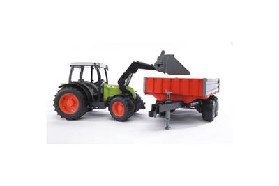 Vehicules Miniatures Marque Generique Vehicule Miniature Assemble Engin Terrestre Miniature Assemble Tracteur Claas Nectis 267 F Avec Remorque 65 5 Cm Darty
