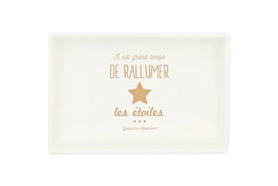 Etagere Rangement Promobo Vide Poche Citation Apolinaire Ceramique Rallumer Les Etoiles Darty