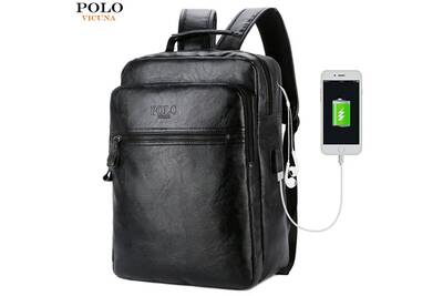 Sac A Dos Yokuli Sac A Dos Pour Ordinateur Portable De Voyage En Cuir Pour Homme En Cuir Avec Sac A Dos Pour Casque D 39 Ecole Darty