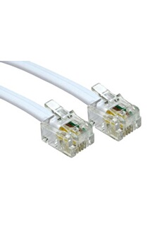 Câbles réseau GENERIQUE VSHOP Câble RJ-11 6P4C pour Modem/Téléphone 10 m