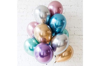 Article et décoration de fête Euro Mega Ballons brillants en multicouleur pour fêtes anniversaire cérémonie de mariage party ballons de fête 12 pouces couleur mixte 50 pièces