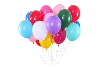 Article et décoration de fête Euro Mega Ballons colorés pour fêtes anniversaire cérémonie de mariage party ballons de fête couleur mixte 50 pièces