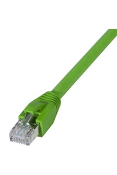Câbles réseau Komelec Micro KOMELEC Câble Ethernet Cat 6a 10m S/ftp Snagless Lsoh Pur Vert