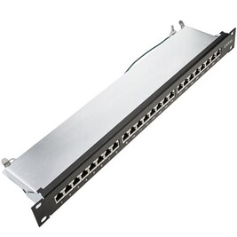Unité Centrale Rackmatic Patch panel rack 24 RJ45 Cat.6A FTP 1U noir ...