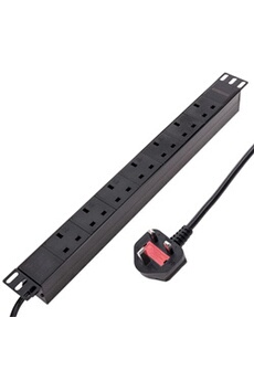 Prises, multiprises et accessoires électriques Rackmatic Barre multiprise per serveur rack 19 avec 7 UK BS-1363