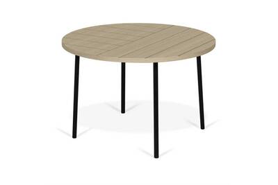 Table Basse Tousmesmeubles Table Basse Ronde Motifs Geometriques Chene Clair Metal Noir Idylic N 1 L 70 X L 70 X H 45 Neuf Darty