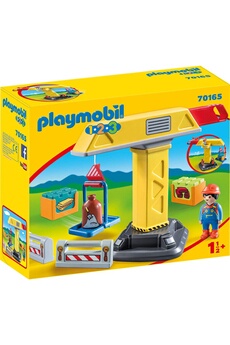 Playmobil PLAYMOBIL Playmobil 70165 - 1.2.3 - grue de chantier